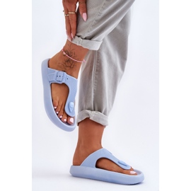 Chinelos femininos de espuma azul Apollo 1