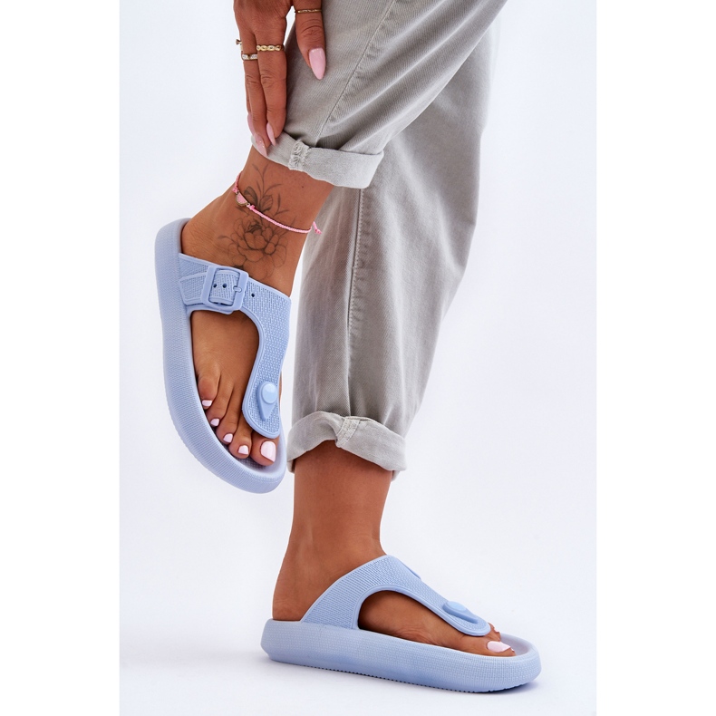 Chinelos femininos de espuma azul Apollo 1 Chinelos femininos de espuma azul Apollo 1