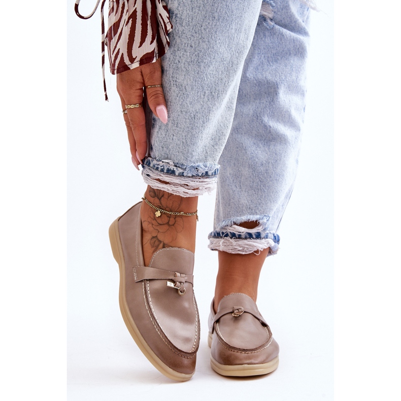 PM1 Mocassim Clássico Feminino Cinza Cortez 1