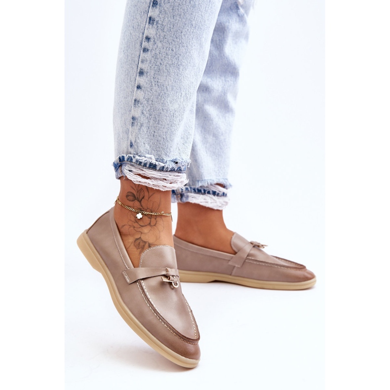 PM1 Mocassim Clássico Feminino Cinza Cortez 2