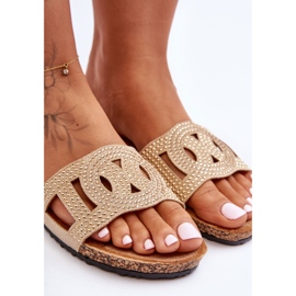 Chinelos Femininos com Tachas Bege Evelins 2