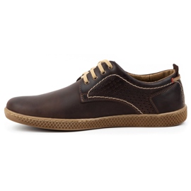 Olivier Sapatos masculinos casuais 302GT marrom 1