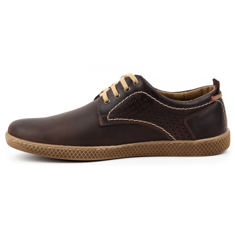 Olivier Sapatos masculinos casuais 302GT marrom 1