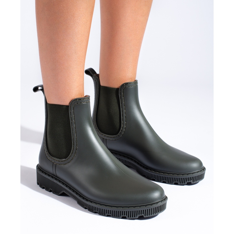 Botas verdes curtas da Shelovet 1