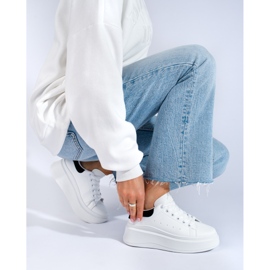 Sapatos desportivos brancos de mulher Shelovet 1