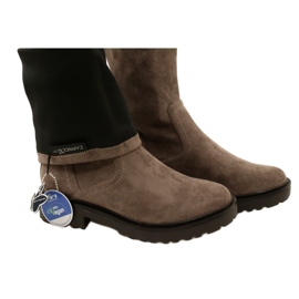 Botas femininas de cano alto Caprice 25606-41 306 Cafe Stretch marrom 5