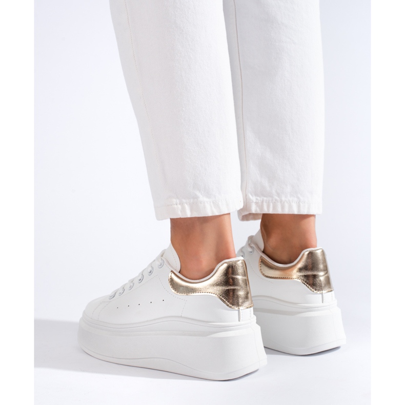 Sapatos desportivos brancos de mulher Shelovet 2