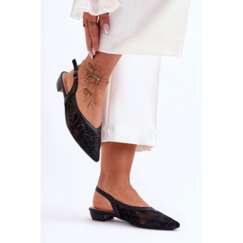 PG1 Bailarinas Flor Feminina Black Adore preto 2