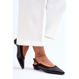 PG1 Sabrinas de couro com tachas preto Laroshe 2