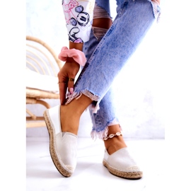 Espadrilhas Clássicas Femininas Big Star JJ274951 Branco-Cinza 2