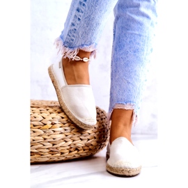 Espadrilhas Clássicas Femininas Big Star JJ274951 Branco-Cinza 3