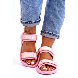 Sandálias esportivas femininas Big Star LL274729 rosa 3