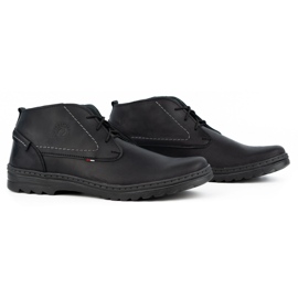 Olivier Sapatos casuais de homem em pele 234GT preto 2