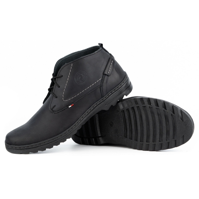 Olivier Sapatos casuais de homem em pele 234GT preto 3