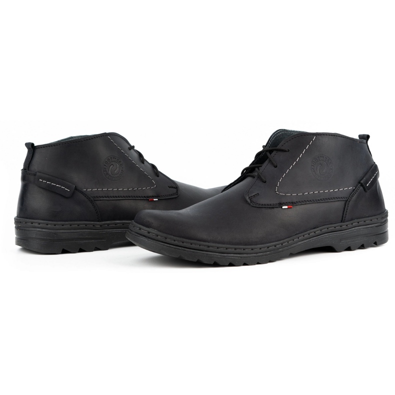 Olivier Sapatos casuais de homem em pele 234GT preto 4