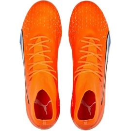 Chuteira Puma Ultra Pro FG/AG M 107240 01 laranja laranjas e vermelhos 2