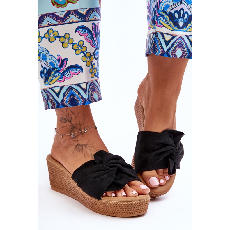 Sandália Cunha Feminina Preta Calama preto 1