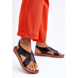 PG1 Sandália Feminina Clássica Leve Preta Lenny preto 1