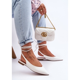 PG1 Bailarinas femininas brancas Lilly Ann branco 1