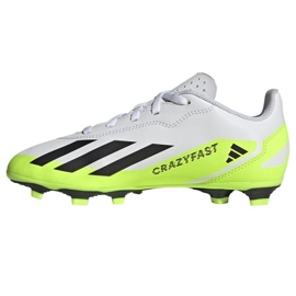 Chuteira Adidas X Crazyfast.4 FxG Jr IE1588 branco branco 1