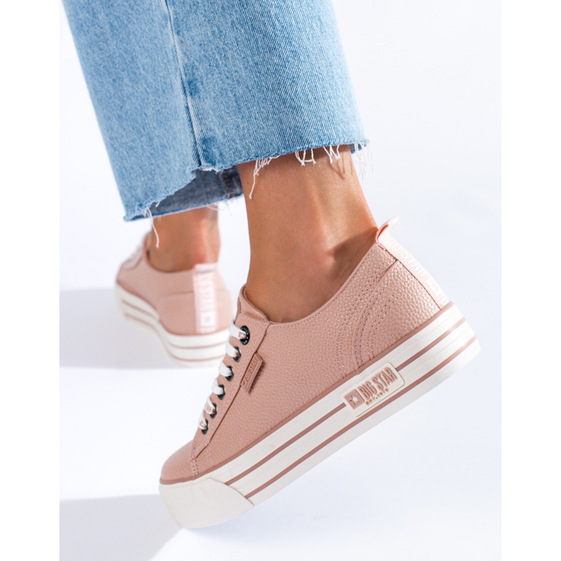 Tênis feminino Big Star KK274016 rosa 1