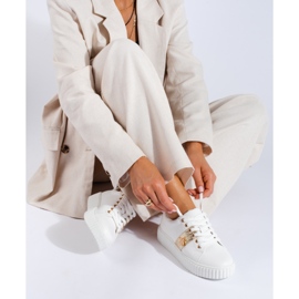 Sapatos desportivos de mulher Potocki branco 1