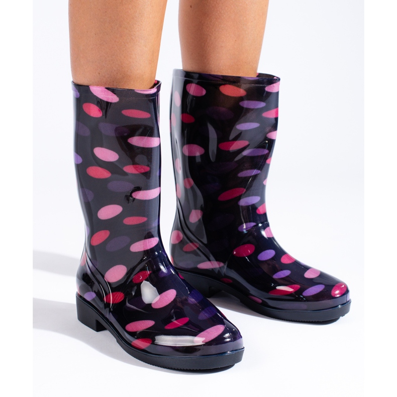 Shelovet botas altas multicoloridas para mulher preto 1