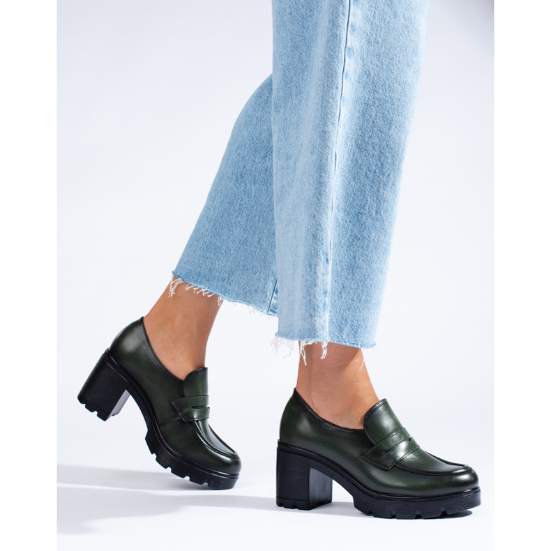 W. Potocki Brogues verdes escuros da Potocki 1