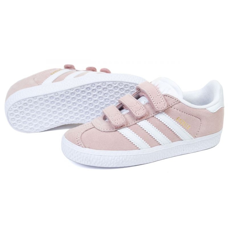 Tênis adidas Gazelle Cf I Jr AH2229 rosa 1
