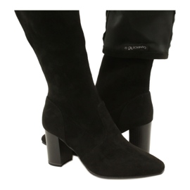 Botas elásticas pretas femininas Caprice 9-25520-41 044 botas pretas de cano alto preto 5 Botas elásticas pretas femininas Caprice 9-25520-41 044 botas pretas de cano alto preto 5