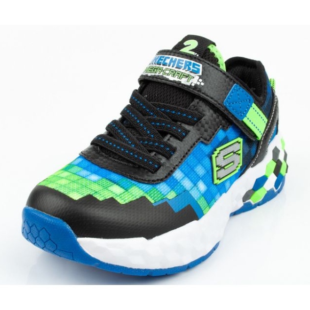 Sapatos Skechers Minecraft Led Jr 402204L/BBLM multicolorido 1 Sapatos Skechers Minecraft Led Jr 402204L/BBLM multicolorido 1