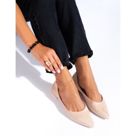 Sabrinas de mulher de camurça bege Shelovet 1