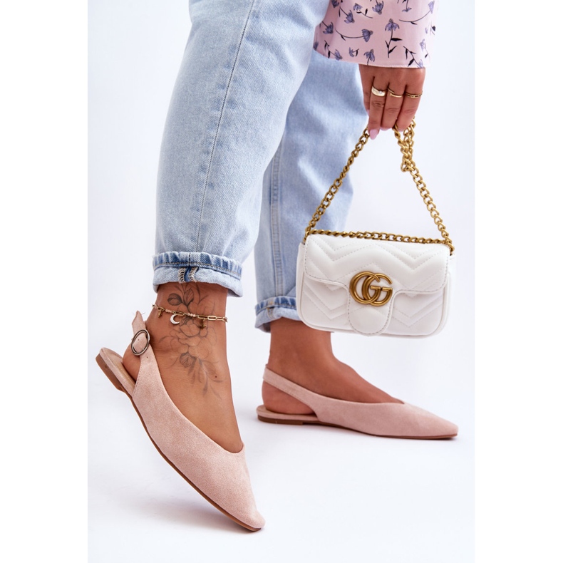 PS1 Sabrinas femininas de camurça rosa Kenra 1