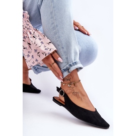 PS1 Sabrinas femininas de camurça preta Kenra preto 2