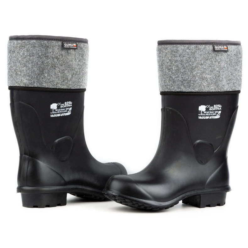 Fagum-Stomil Botas de trabalho, botas de borracha, Boryna 6250 preto 2