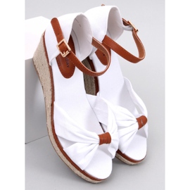 Sandália Espadrille com salto, Kristen White. branco 1