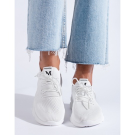 Sapatos desportivos brancos de mulher Shelovet 1