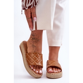 Chinelos Camel Lullaby Platform femininos castanho 2 Chinelos Camel Lullaby Platform femininos castanho 2