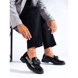 SHELOVET Mocassins Com Arco preto 1