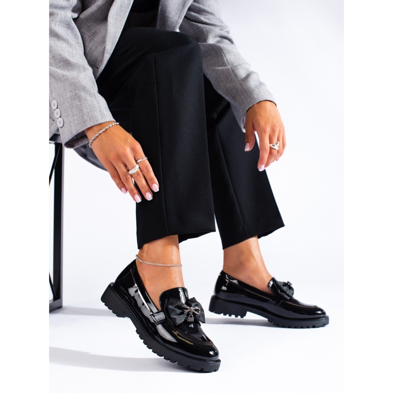 SHELOVET Mocassins Com Arco preto 1