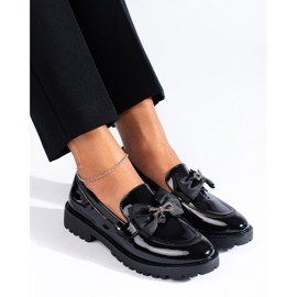 SHELOVET Mocassins Com Arco preto 2