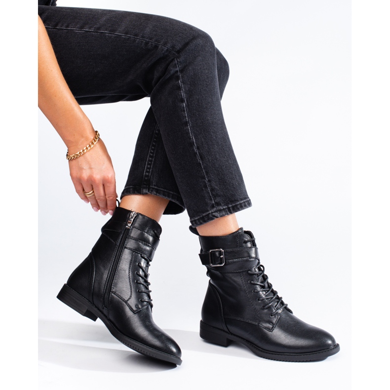 Botas pretas clássicas de mulher Shelovet preto 1
