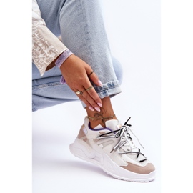 Sapatos esportivos com plataforma de couro branco Sifel 1