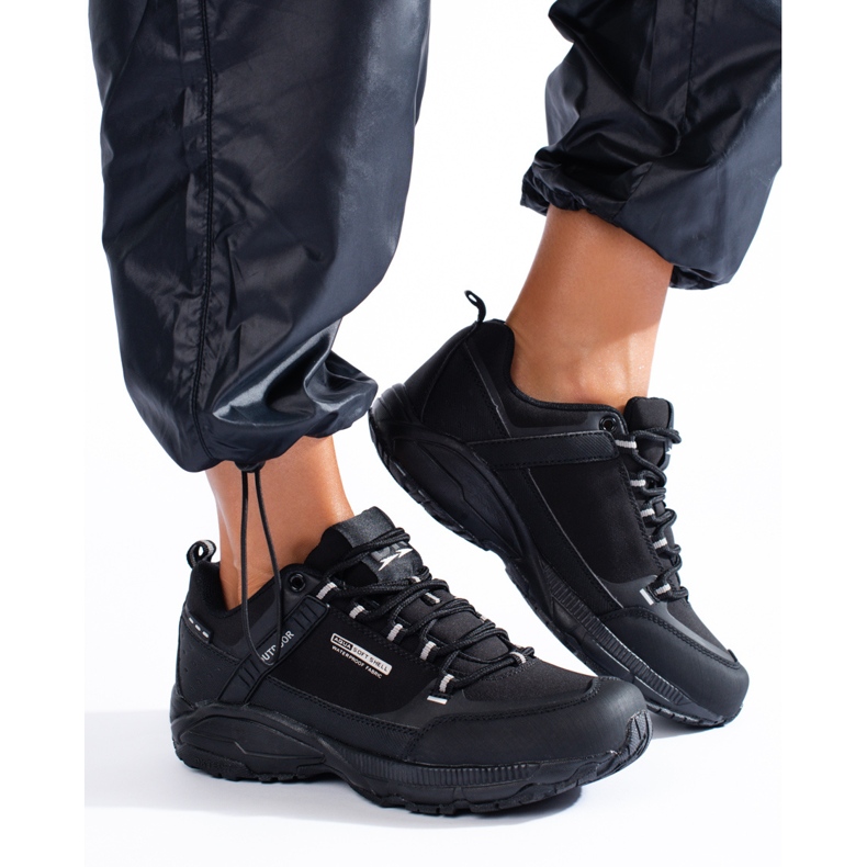 Tênis para caminhada ao ar livre preto 1