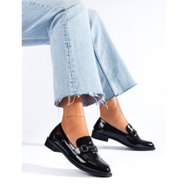 SHELOVET Mocassins elegantes preto 1