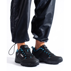 Sapatos de trekking ao ar livre de mulher DK preto e azul 1