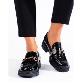 Mocassim preto laqueado, Shelovet 1