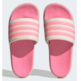 Chinelos Adidas Adilette Platform HP9409 rosa bege 2