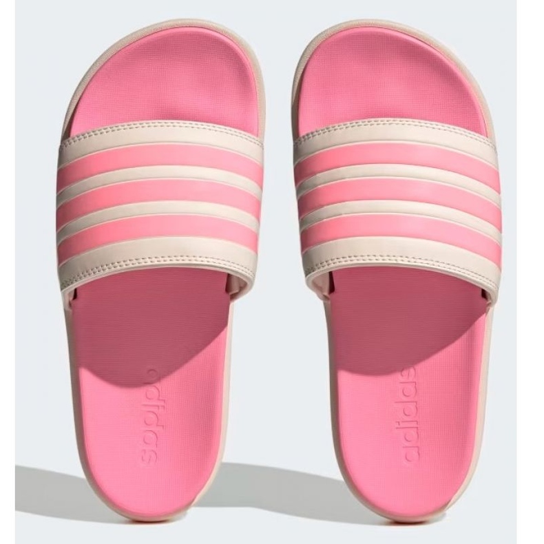 Chinelos Adidas Adilette Platform HP9409 rosa bege 2