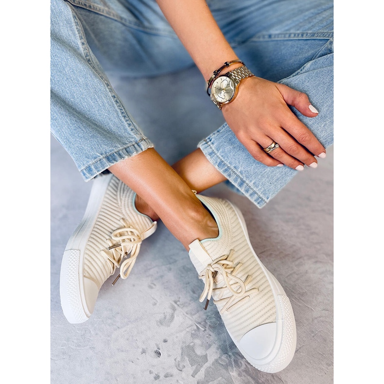 Tênis meia de mulher Bruni LT.BEIGE bege 2